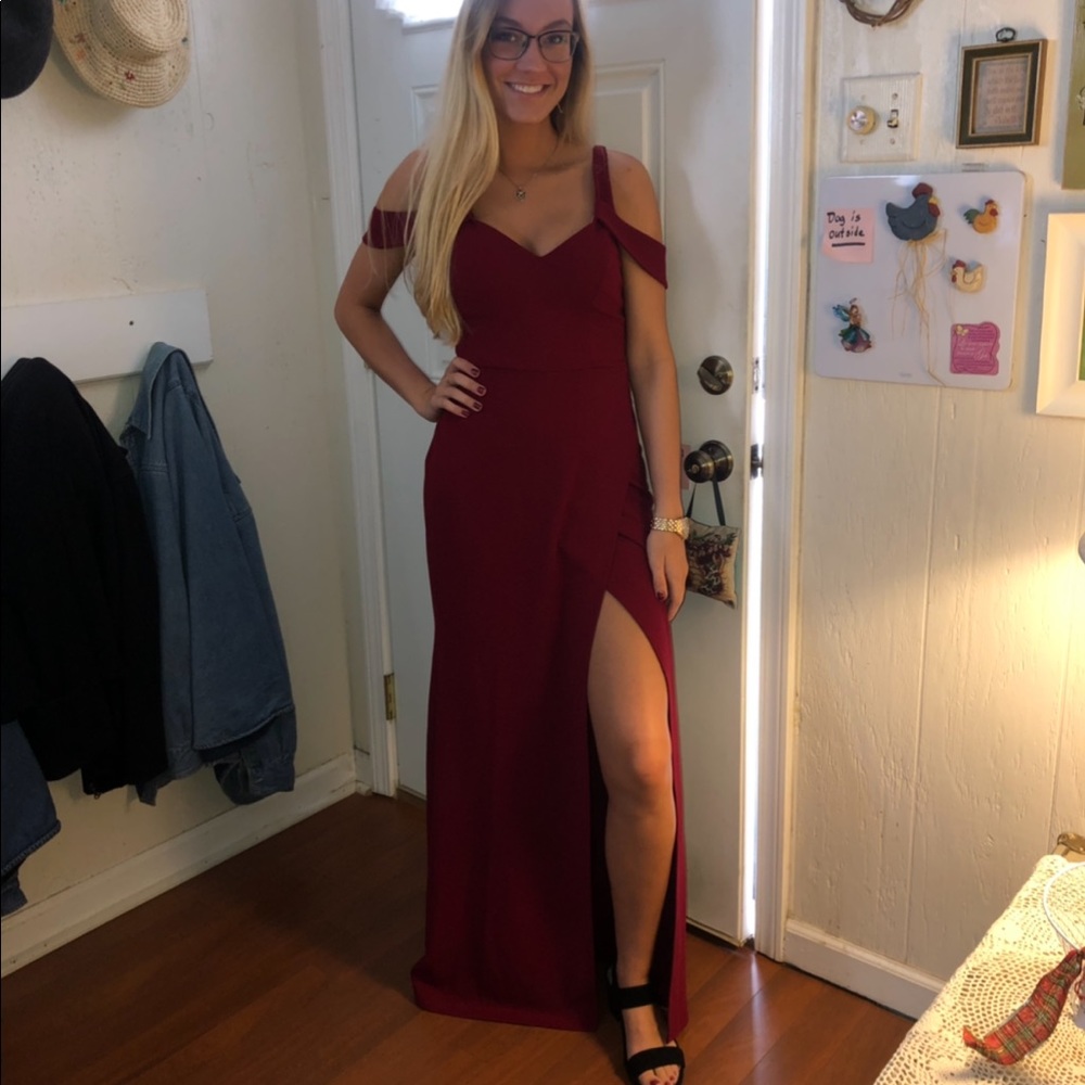 Wine Red Gown / Prom Dress / Elegant Party Dress